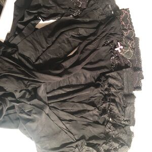 Calzedonia thigh high assorted trims Black Lace Trim stockings new